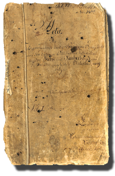 Gerichtsakte der Diebs- und Räuberbande Maria